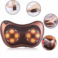 Массажёр-подушка для шеи Massage pillow CHM-8028   (8 РОЛИКОВ вращение в обе стороны 360°) (15)